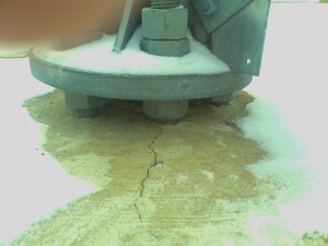 Cracked Tower Foundation